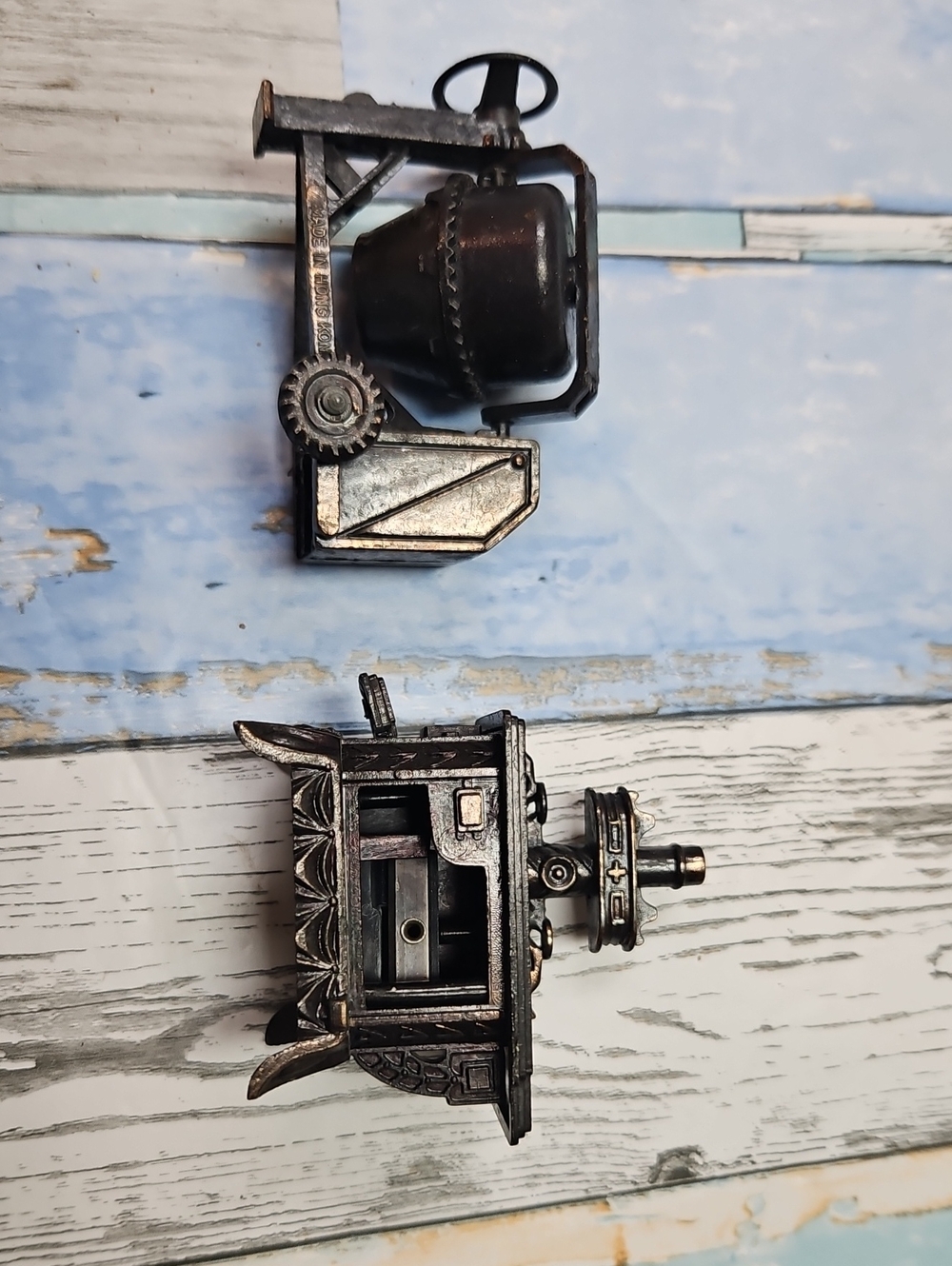 Pencil Sharpener- Cement Mixer And Stove Diecasts Metal